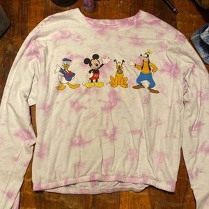 Disney Mickey Mouse clan long sleeve crop top